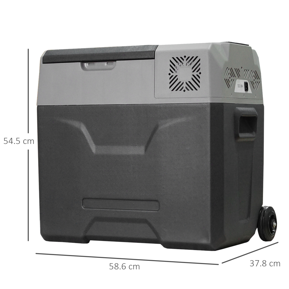 Car Refrigerator, Portable 12/24V 50L Fridge Freezer, Down to -20??HOMCOM