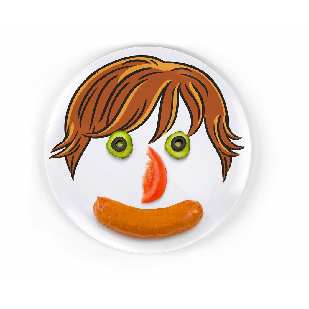 Fred Childrens Dinner Plate `Dinner Do's` Boy Design