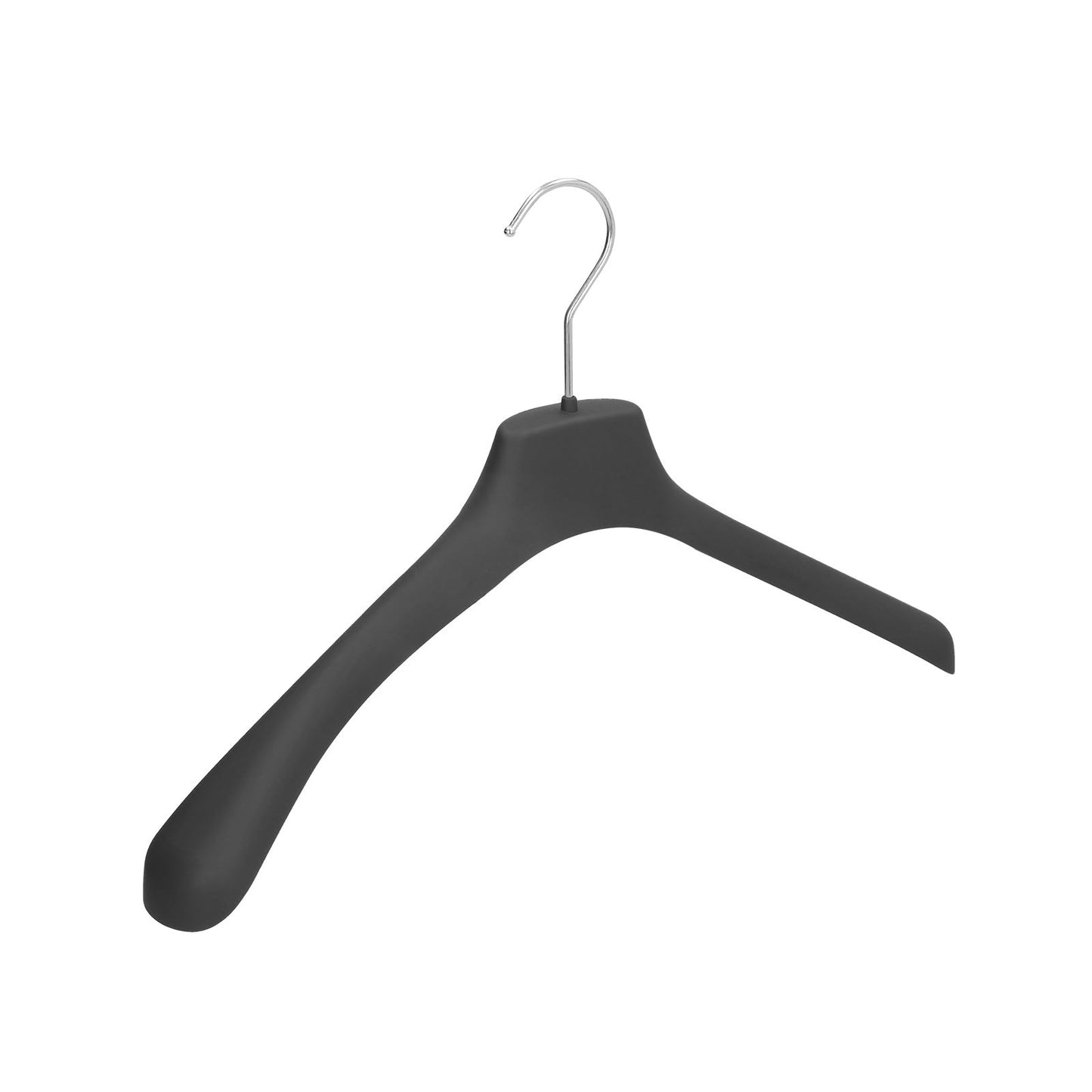 Mainetti Rubberized Coat Hangers for Sweatshirts, Jackets, Heavy Duty Clothes Hangers, Plastic Hangers, Sturdy Non-Slip Crutches, Made in Italy