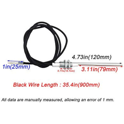 METER STAR Grill Igniter Kit AA Battery Two Exits with Spark Plug Wire Length 1 Meters Long (Two Electrodes)