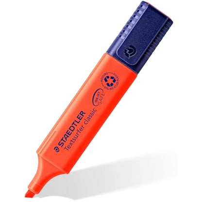 STAEDTLER 364-2 Textsurfer Classic Highlighter - Red (Box of 10)