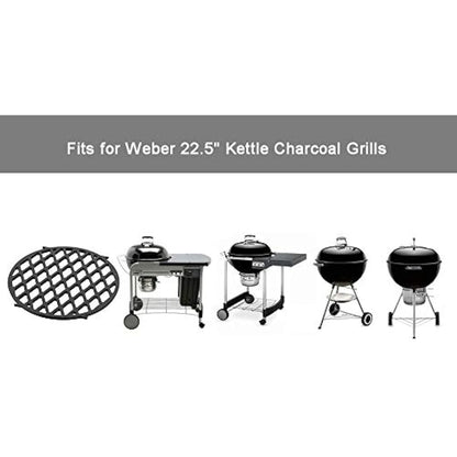 onlyfire Cast iron Grid Pattern Cooking Grate Fits for Weber Gourmet BBQ System