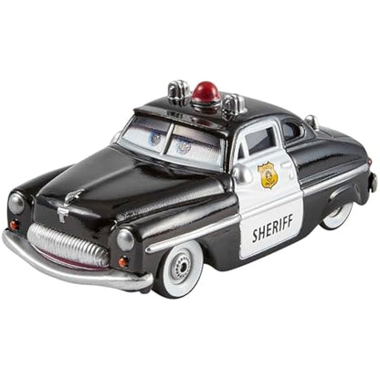 Mattel Disney and Pixar Cars Toys, Radiator Springs 3-Pack with Lightning McQueen, Mater and Sheriff Die-Cast Toy Cars, HBW14