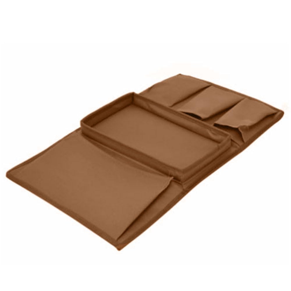 DZOZO Sofa Chair Couch Armrest Organizer Remote Control Holder Caddy Handset Holder Armchair Storage Bag with Cup Holder for Tablet, Phone, Pad, Book
