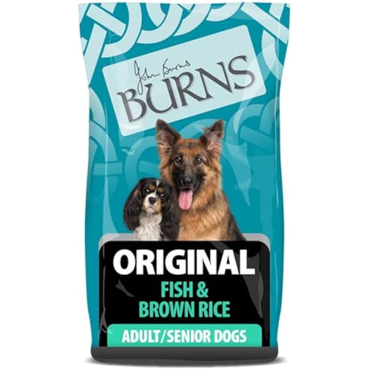 Burns Pet Nutrition Hypoallergenic Complete Dry Dog Food Adult and Senior Dog Original Fish and Brown Rice 2 kg