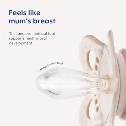 MAM Original Soothers | 0-6 Months | 2 Pack | Comes in Dummy Steriliser Case | Sustainable Materials | Baby Accessories for Newborn | Pink (Various Designs)