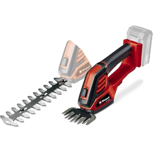 Einhell Power X-Change 18V Cordless Electric Shears - 2 Blade System For Cutting Grass, Brushes And Shrubs - GE-CG 18/100 Li Solo (Battery Not Included)