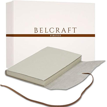 Capri Large Leather Journal A5 (15x21 cm) Ivory