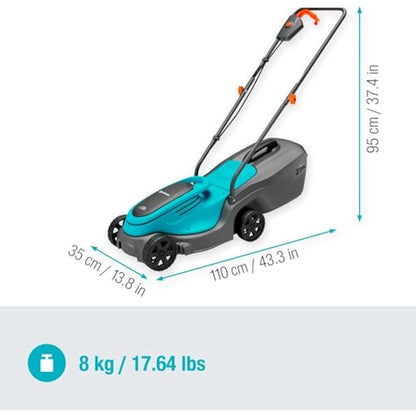 Gardena Battery Lawnmower PowerMax 30/18V P4A without battery: 30 cm cutting width, 35–65 mm cutting height, 25 l catcher capacity, ergonomic handle, foldable frame, brushless motor (14630-55)
