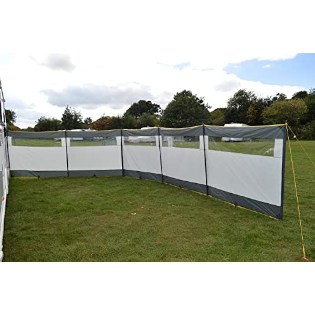 BITS4REASONS 8 Metre Long Maypole New Model MP9538 5 Panel Steel Poled Windbreak. Offers Privacy & Wind Protection Perfect For Outdoor Activities Such As Camping or Beach Outings (8m x 1.4m)