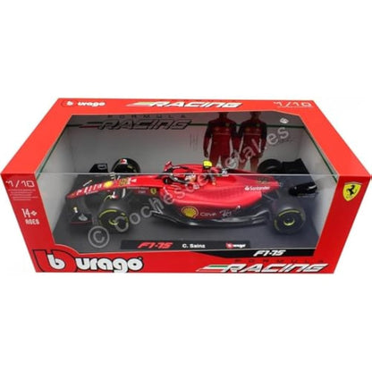 Bburago Formula 1 FERRARI F1-75 (2020) LECLERC WITH HELMET 1:18 Scale Die-Cast Collectible Race Car