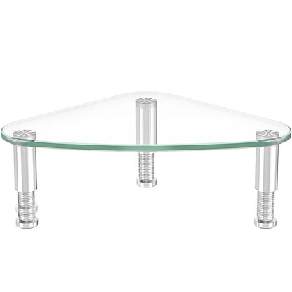 Hemudu Computer Monitor Stand Riser/Triangle Save Space Desktop Corner Stand for Computer, Laptop,HD01T-003P