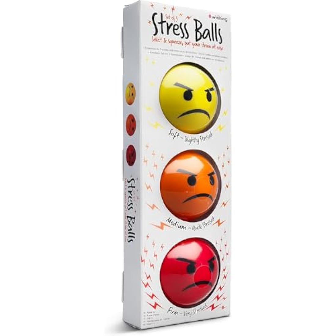 #winning Emoticon Stress Balls 3 Set Various Firmness Hand Therapy Stress Relief