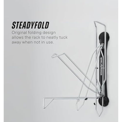 Steadyrack Bike Rack - Classic Vertical Wall Mount for Garage, Easy Lift Indoor Bike Storage Solution for Home, Bicycle Hangers for Garage Can Hold up to 77 lbs