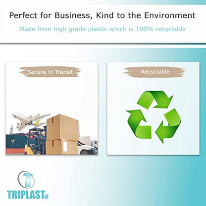 Triplast 500 x A6 Plain Document Enclosed Wallet (158 x 110 mm) | Peel & Seal Clear Plastic Envelopes/Sleeves/Pockets/Wallets | Attach Invoices, Packing Lists & Delivery Notes to Parcels