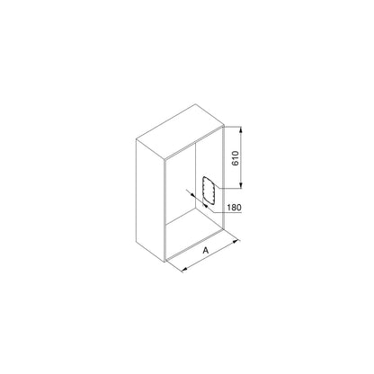 Emuca - Pull Down Hanging Rail for Wardrobe, Pull Down Wardrobe Rail Lift, Adjustable Width 830-1150mm 32,67-45,27 inch, Chromed