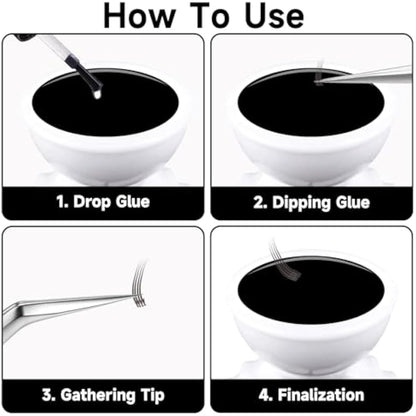 G2PLUS White Eyelash Glue Holder Ring - 100PCS Lash Extension Glue Rings - Small Disposable Plastic Glue Cups Rings for Eyelash Extension, Tattoo Application, Nails Extension