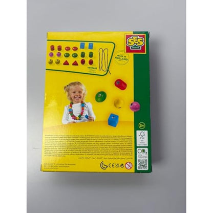 SES Creative 14808 Children's I Learn to Thread Beads, Blue