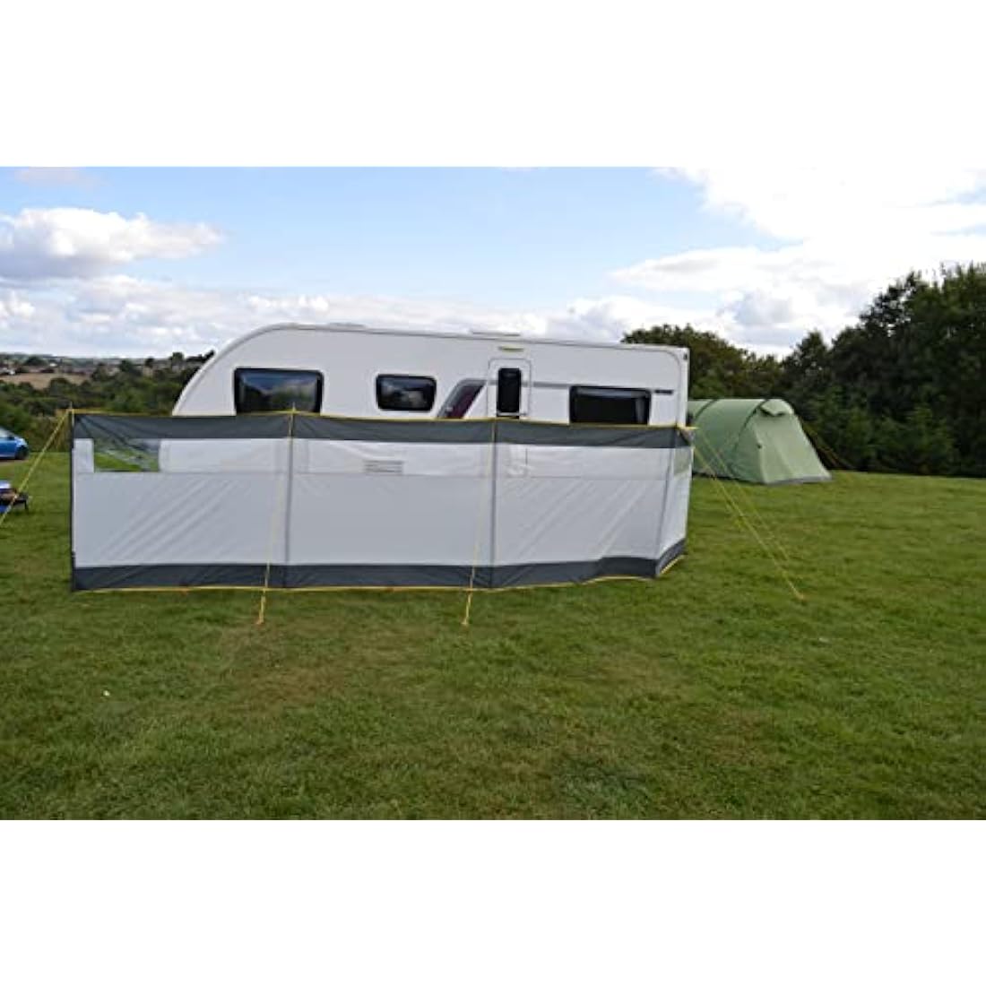 BITS4REASONS 8 Metre Long Maypole New Model MP9538 5 Panel Steel Poled Windbreak. Offers Privacy & Wind Protection Perfect For Outdoor Activities Such As Camping or Beach Outings (8m x 1.4m)