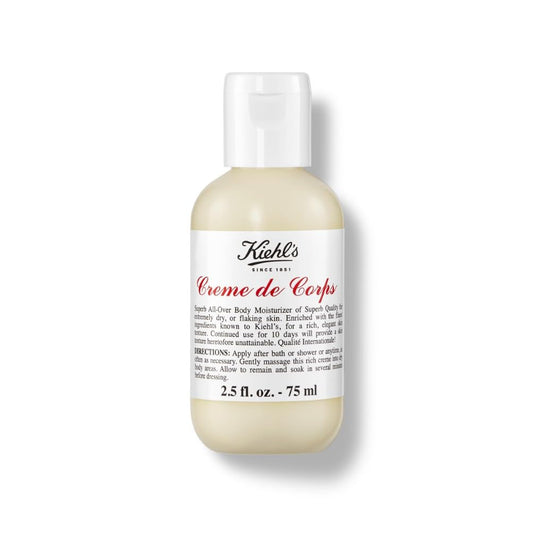 Kiehl's Creme de Corps, Rich Body Lotion, with Cocoa Butter and Shea Butter, Suitable for All Skin Types, 75Ml