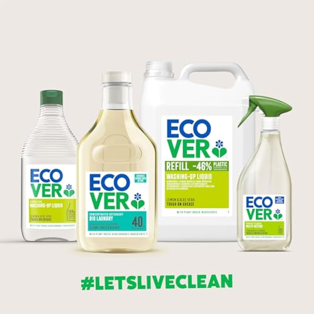 Ecover Toilet Cleaner Refill, Removes Limescale leaving a Sparkling Clean, Fresh Pine & Mint Scent, 1 x 5L