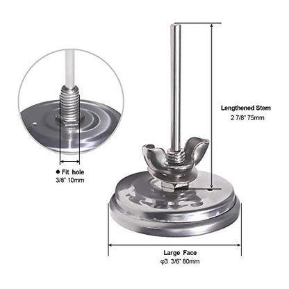 NEWSTART BBQ Thermometer Gauge - Charcoal Grill Pit Smoker Temp Gauge Grill Thermomete, Stainless Steel, 2 Pack