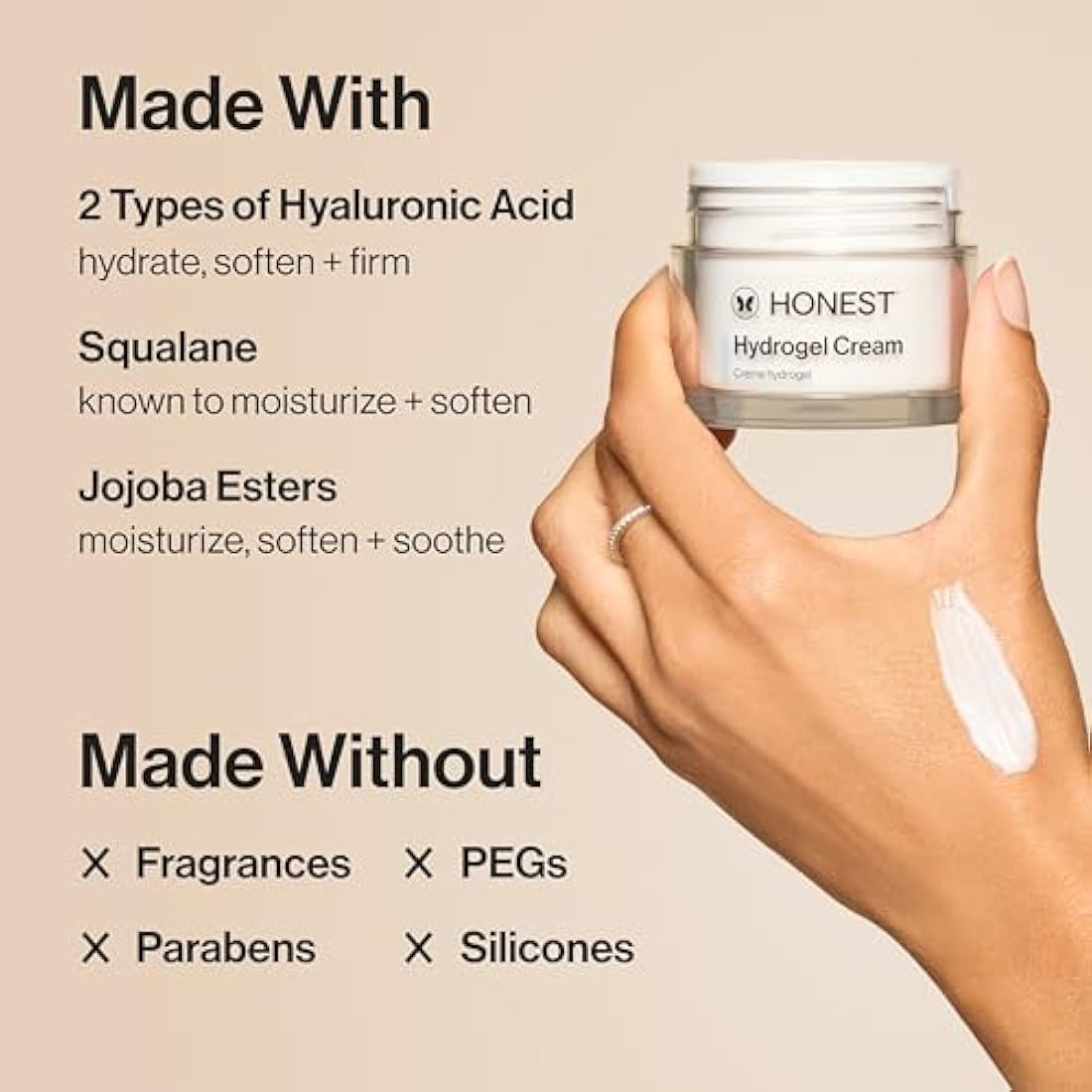 Honest Hydrogel Cream For Women 1.7 oz Cream