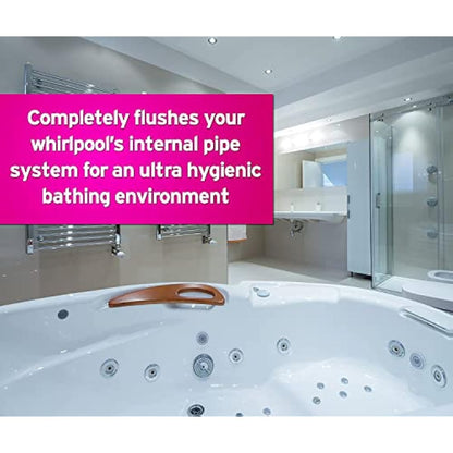 Pro-Kleen Whirlpool Bath and Hot Tub Internal Pipe System Flush Cleaner (5L) - Provides a Deep, Hygienic Clean to Remove Limescale, Soap, Oil, Grease & Unpleasant Smells, Blue