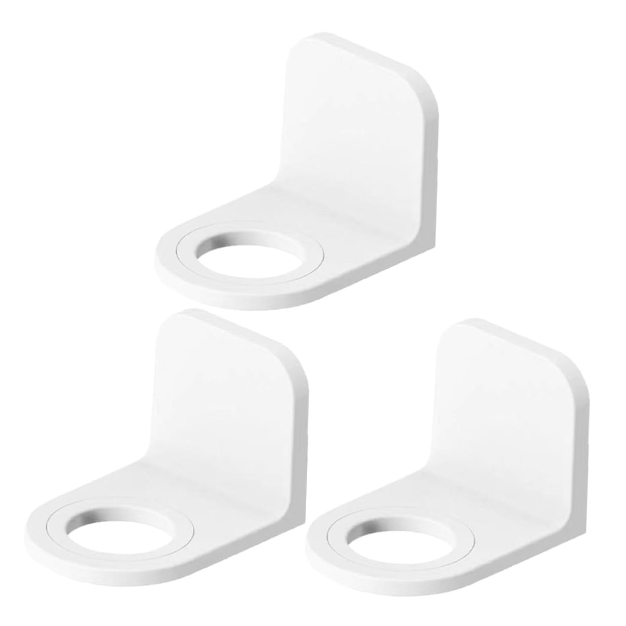 Toyvian 3pcs No Drilling Soap Bottle Dispenser Holder Hooks Wall Mount Shampoo Lotion Holder for Bathroom Kitchen Hotel Strong Adhesive Compatible