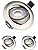 2X Sanlumia LED Tilt Ultra Slim Spotlight, Round Recessed Ceiling Downlight, 5W 450lm, 3000K Warm White, Satin Nickel Finish