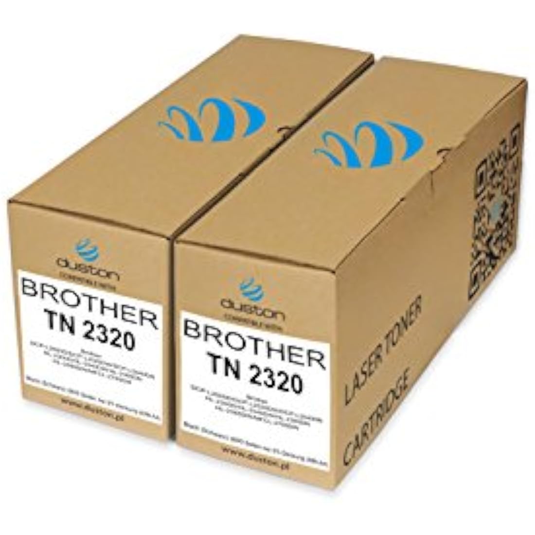 duston 2x TN2320, TN-2320 black toner compatible with Brother TN-2320 DCP-L2500D DCP-L2520DW DCP-L2540DN HL-2300D HL-2340DW HL-2360DN HL-2365DW MFCL-2700DW