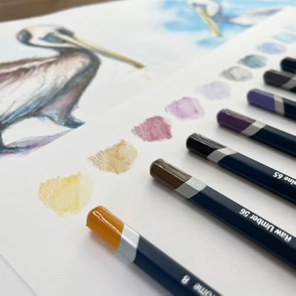 Derwent Watercolour Pencils, Painting & Drawing, Set Of 24, Ideal For Blending & Layering, Professional Quality, 32883