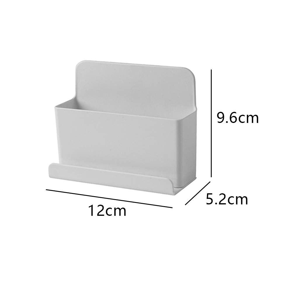 XINGYIYIJIA Wall Mounted Organizer Storage Box Remote Control Air Conditioner Storage Case Free Punch No Drilling Self Adhesive Media Organizer Hook