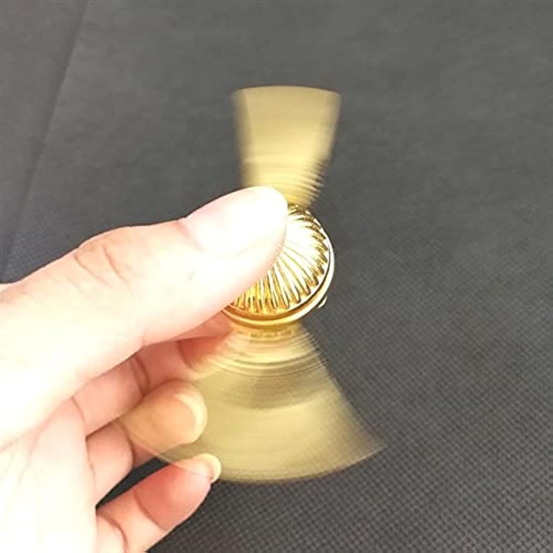 Multibao Snitch Fidget Hand Spinner for Kids & Adults Metal Sensory Toys Gadget Spinning Top Focus Toy Fingertip (Golden)