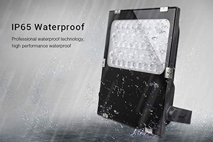 lighteu®, Milight Miboxer 50W AC100~240V Garden Spotlight RGBCCT Multi-Color Change and Color Temperature Adjustable WiFi LED Garden Lawn Light IP66 Waterproof futC06