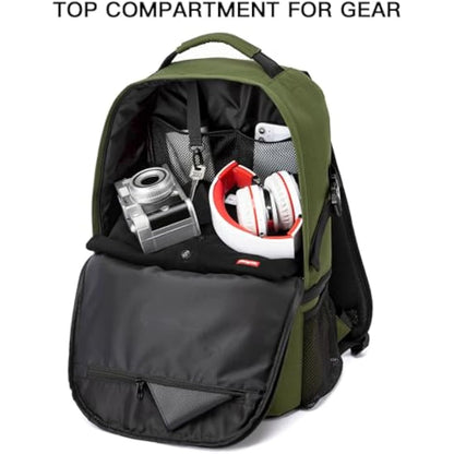 TUGUAN Insulated Cooler Backpack 28L Leakproof Cool Bag Rucksack Double Deck Bottom Thermal Compartment Picnic Backpack for Lunch, Beach, Camping