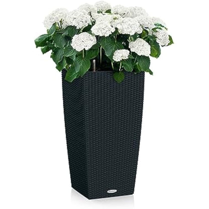LECHUZA CUBICO Cottage 40 graphite black 15253