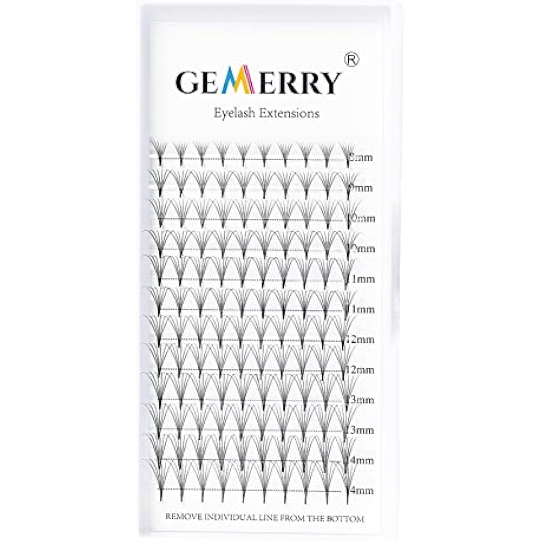 Pre Made Fan Eyelash Extensions 6D Fans 0.07mm D Curl 8-14mm Mix 6D Cluster Eyelash Extension Premade Fans Volume Russian Individual Lashes Cluster Gemerry Fan Lash Extensions(0.07-6D-D curl-Mix)