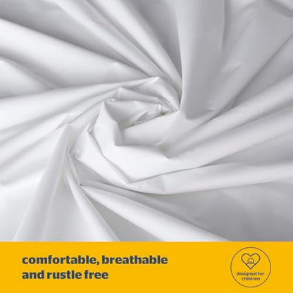 Silentnight Healthy Growth Waterproof Mattress Protector - Deep 30cm Quiet Waterproof Mattress Pad with Fitted Skirt and Soft Touch Cover - Hypoallergenic, Single, White