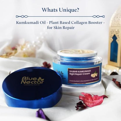 Blue Nectar Jasmine & Pachouli Nourishing Night Repair Cream (Men, 50 g)