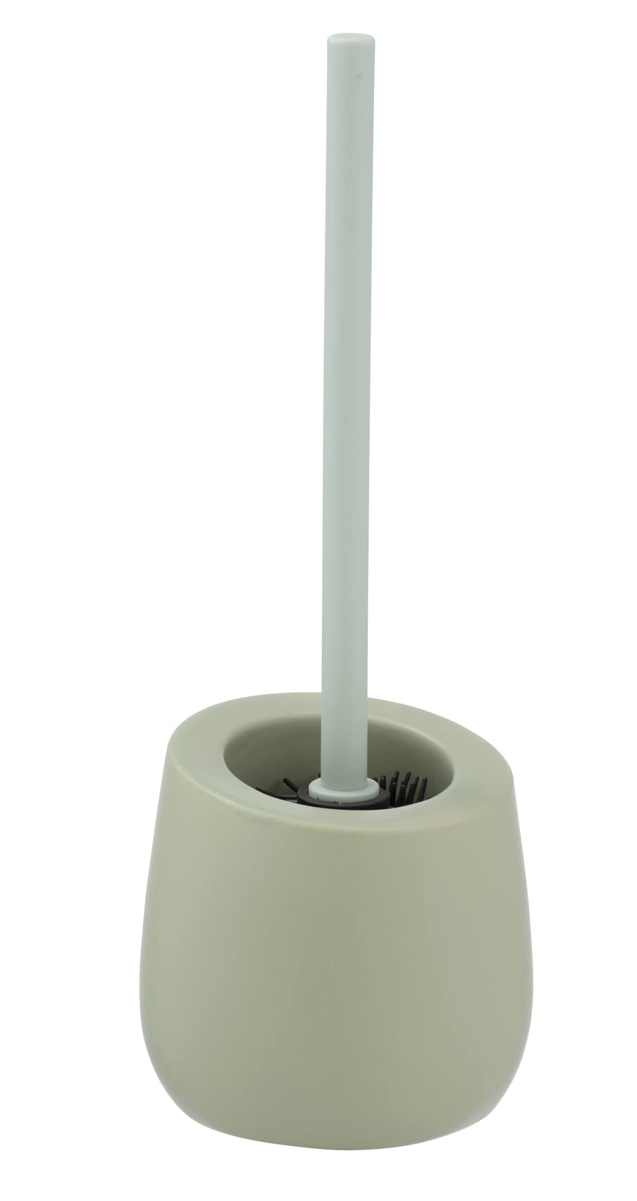 PUMA WENKO Badi Toilet Brush Set Lime Green Ceramic with Matte Surface Including Toilet Brush with Silicone Brush Head and Non-Stick Effect