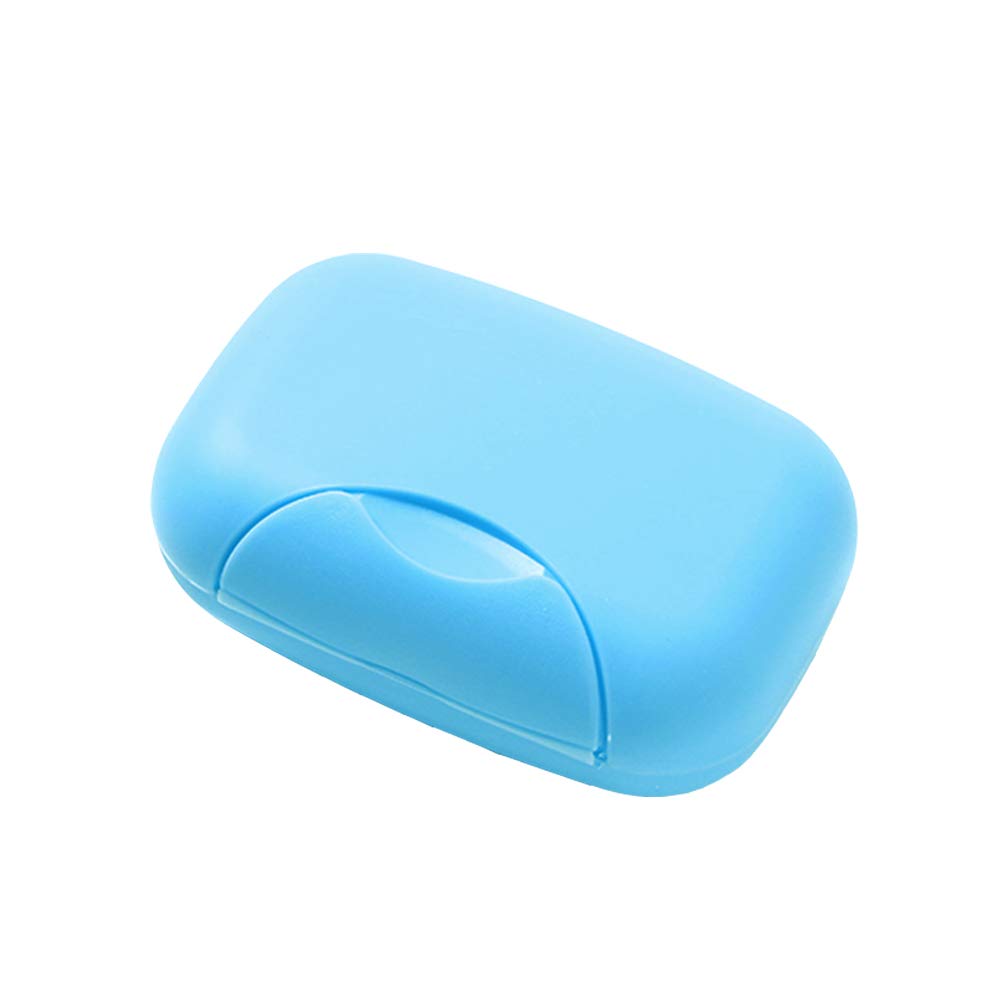 NUODWELL Creative Handmade Travel Soap Box, Waterproof for Home and Outdoor (Blue)