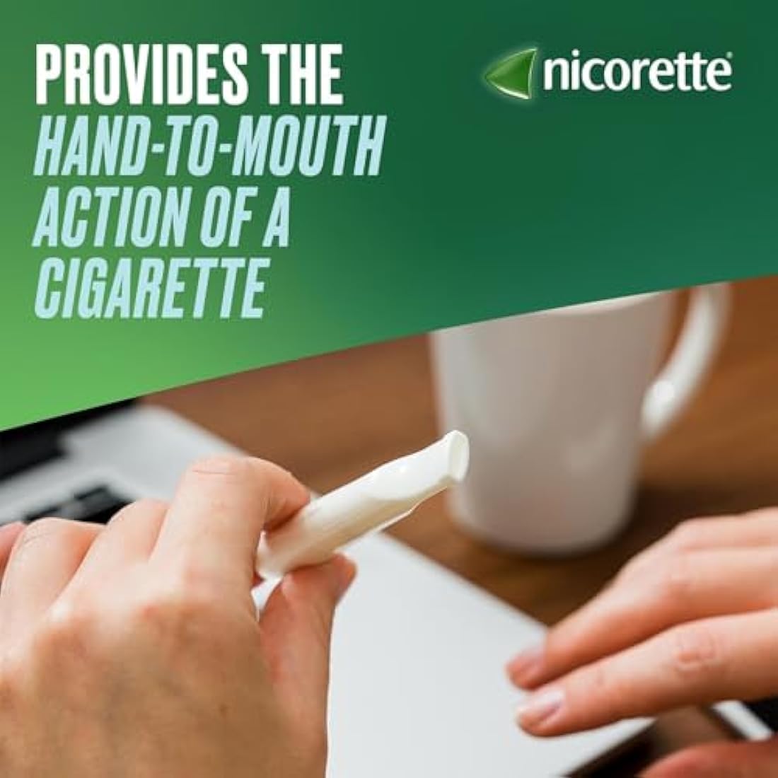 Nicorette 15mg Inhalator (36 Cartridges), Discreet & Convenient Nicotine Inhaler for Quitting Smoking with replaceable cartridges, Quit Smoking Aid or Vaping Cessation Aid