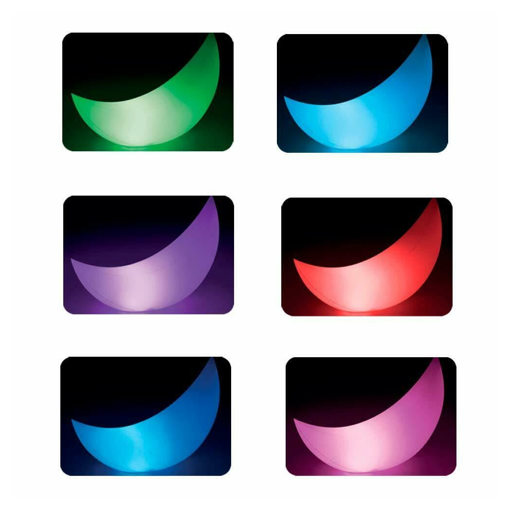 Intex LED Floating Moon Crescent Light for Garden Lighting, 1.35m x 43cm x 89cm
