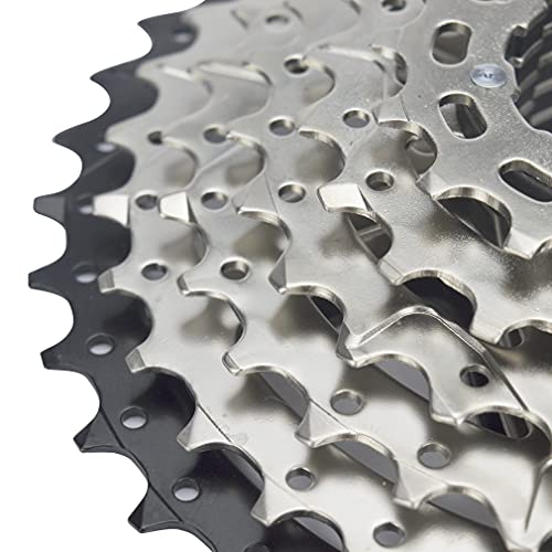 CYSKY 11 Speed Cassette 11-50T Cassette Fit for Mountain Bike, Road Bicycle, MTB, BMX (Light Weight)
