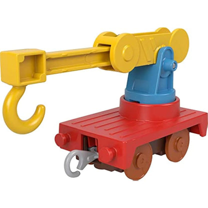 Fisher-Price Thomas & Friends Fix ‘em Up Friends motorized vehicle set with toy train engine and crane for kids ages 3 years and up, HHN43