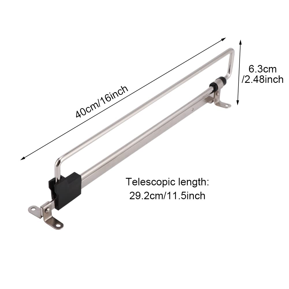 Telescopic Clothes Rod for Closet, Adjustable Pull Out Closet Rod - Retractable Valet Hanger Rail With Sliding Telescopic Extension for