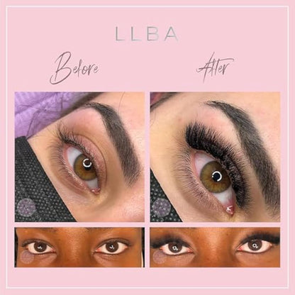 LLBA Promade Mix Fans | Handmade Volume Eyelashes | Multi Selections From 5D To 12D | C CC D Curl | Thickness 0.03~0.1 mm | 9-18mm Length | Long Lasting | Easy Application (10D-0.03 C, 9-14mm)