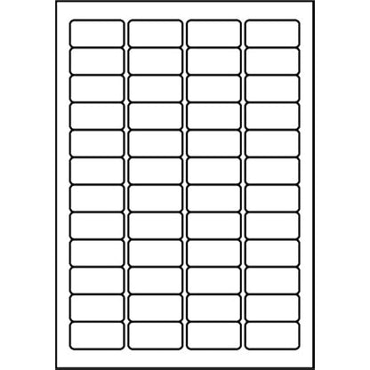 SmithPackaging A4 Self Adhesive Address Labels, 48 Labels Per Sheet, 100 Sheets, 45.7 x 21.2mm 4800 Labels