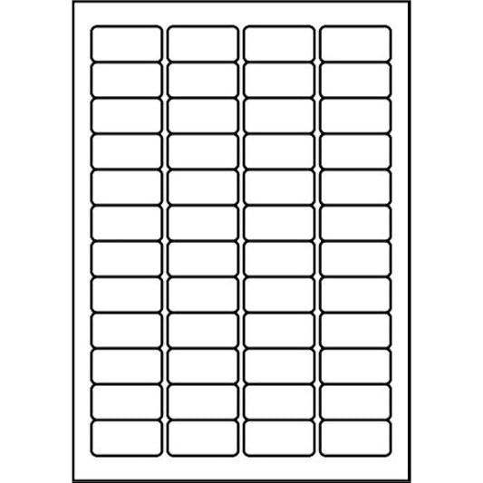 SmithPackaging A4 Self Adhesive Address Labels, 48 Labels Per Sheet, 100 Sheets, 45.7 x 21.2mm 4800 Labels